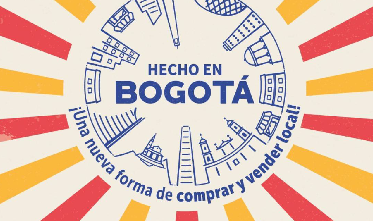 Logo del evento. Silueta en circular de la ciudad con el logo-nombre BOGOTÁ en el medio