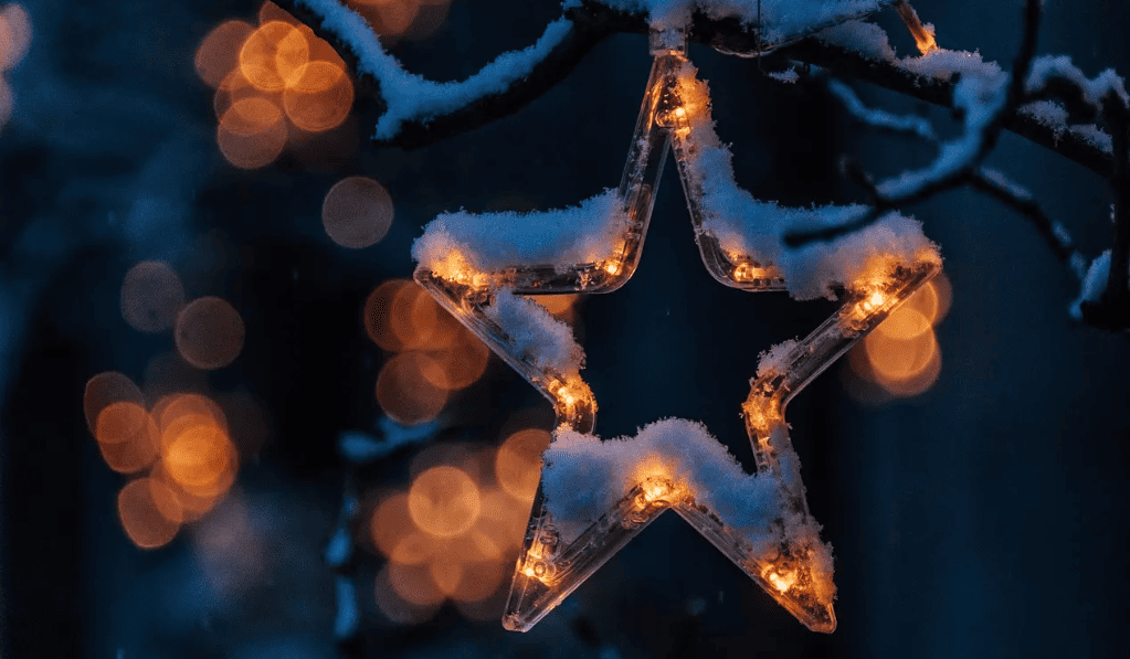 estrella con nieve