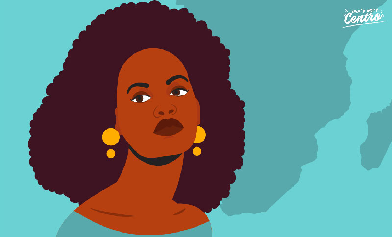 Ilustración mujer afrodescendiente