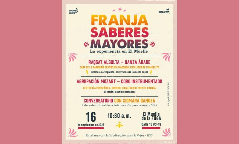 Adultos mayores presentan danza y música en Saberes Mayores, una franja que celebra sus aportes a la vida cultural de Bogotá.