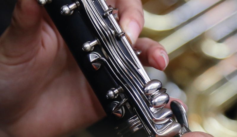 Flauta en primer plano