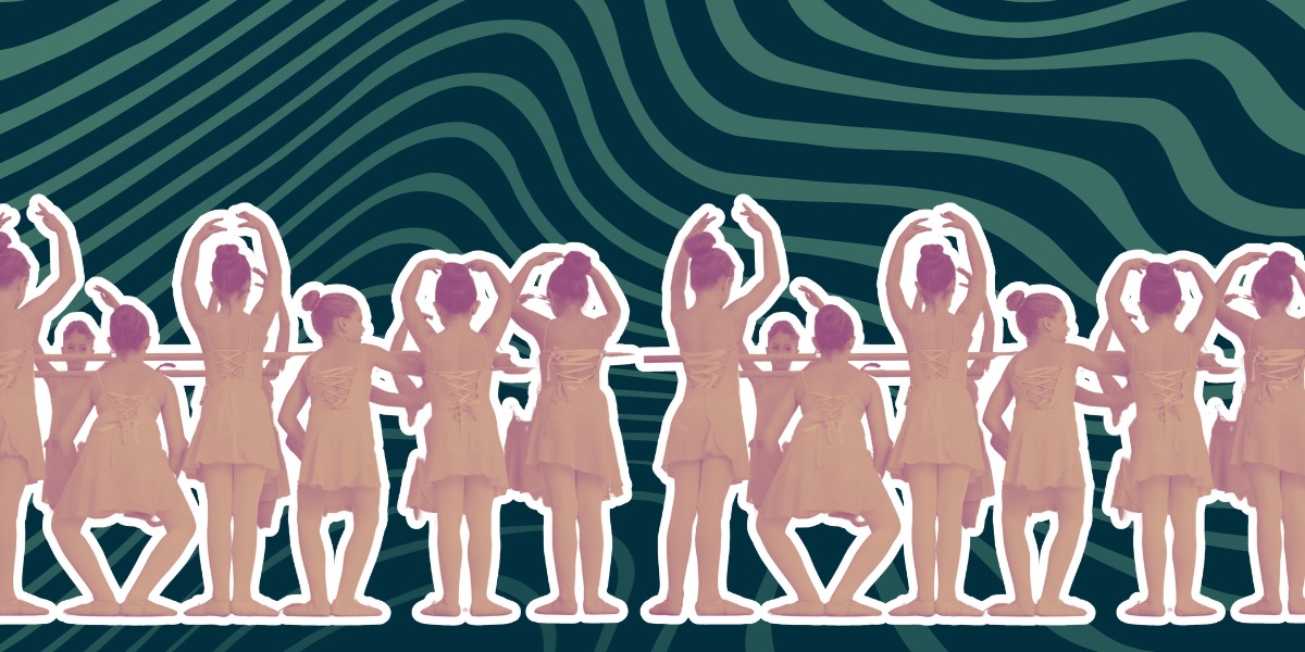 Afiche de ballet para la infancia.