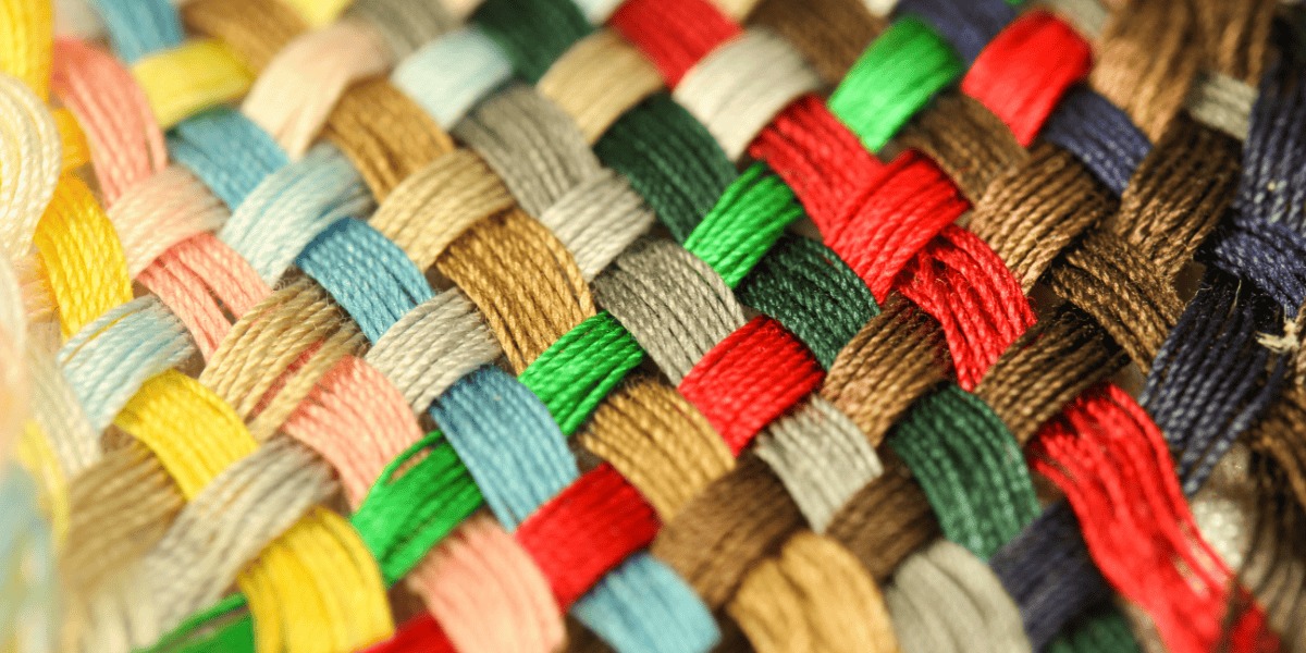 Textura de una tela tejida.