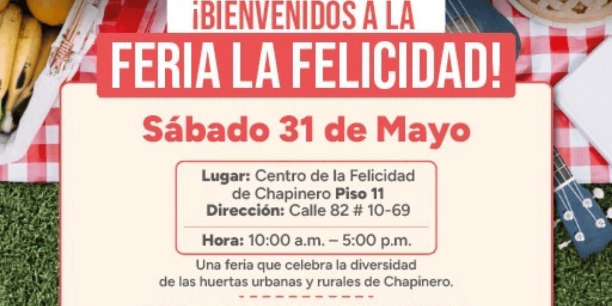 Afiche de Feria Felicidad.