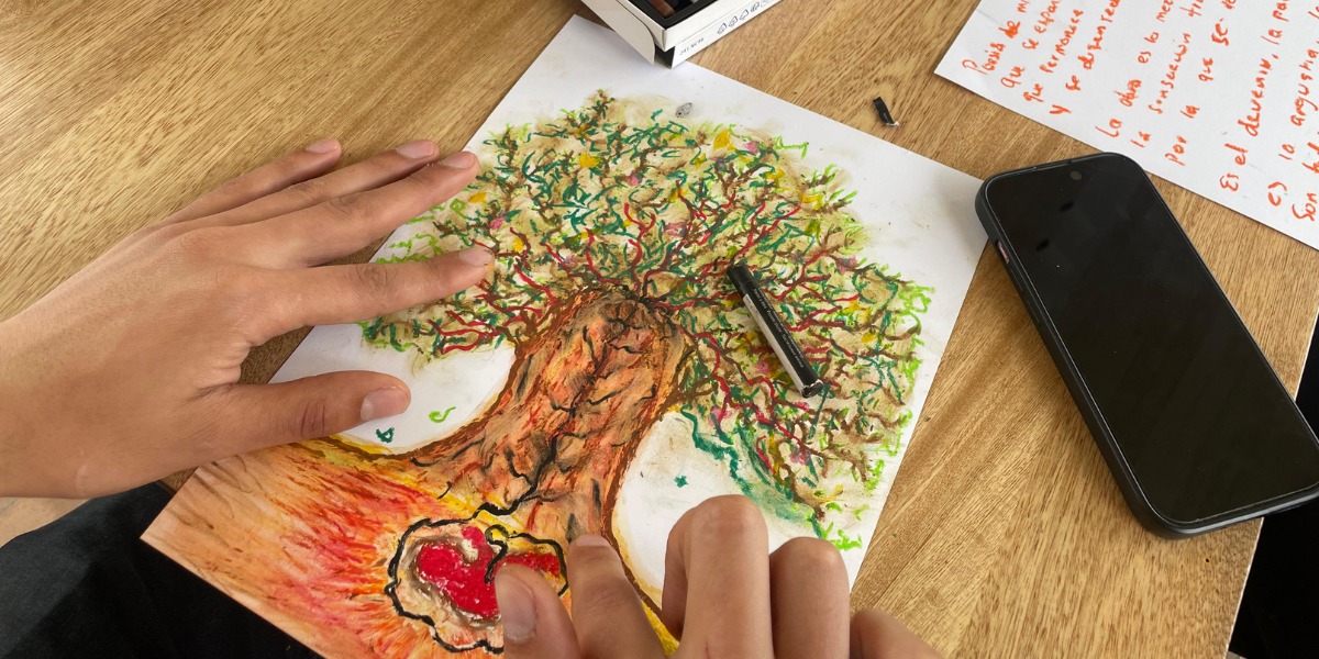 Dibujo de un árbol.