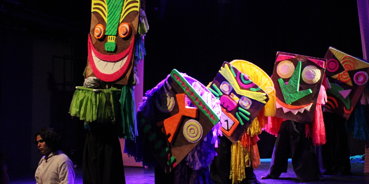 Escena de la isla de los monstruos.