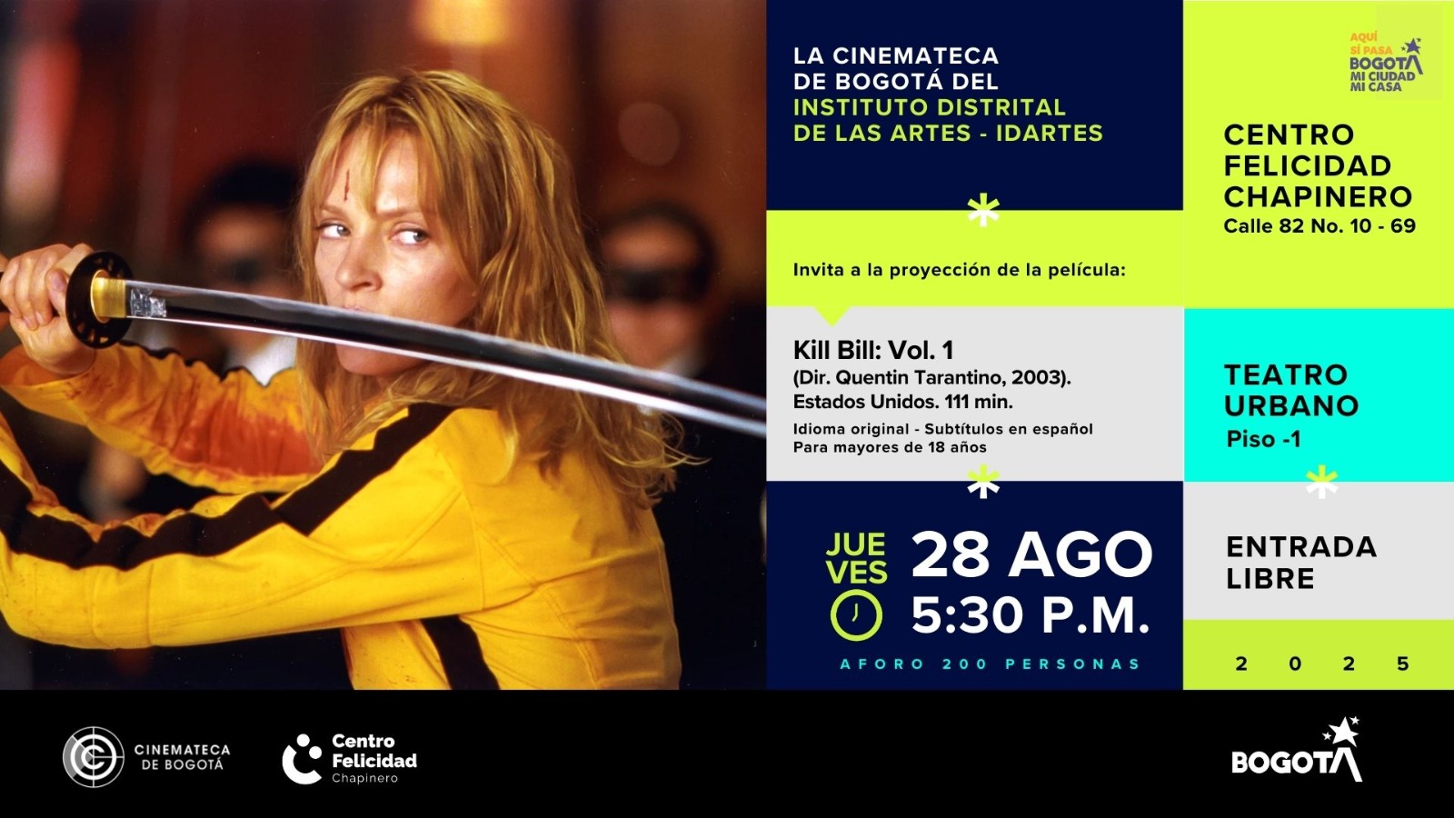 Afiche de Kill Bill: Volumen 1.