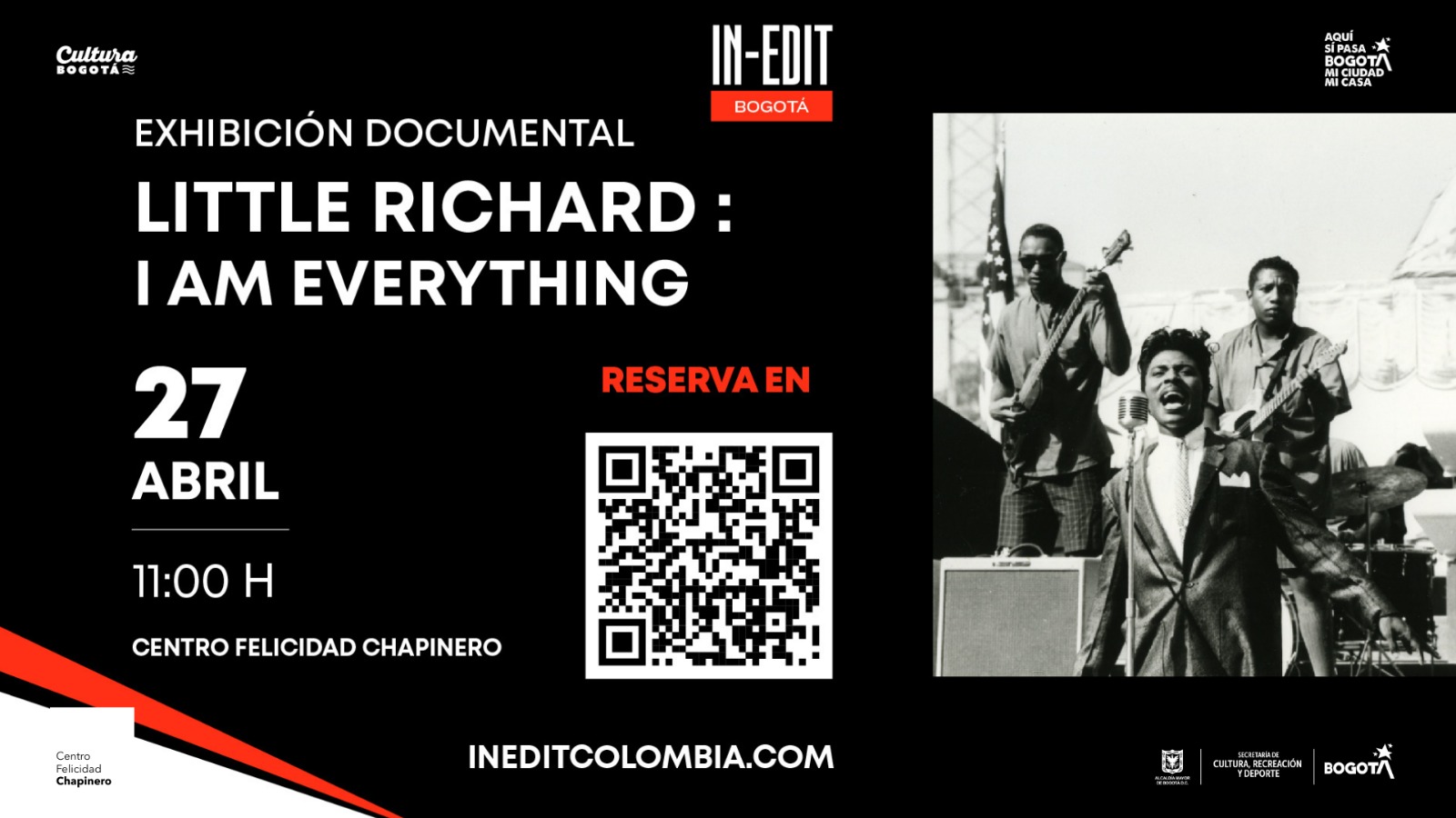 Afiche de documental Little Richard.