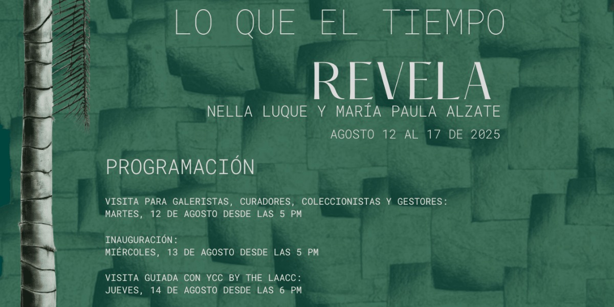 Poster de la exposición Lo que el tiempo revela.