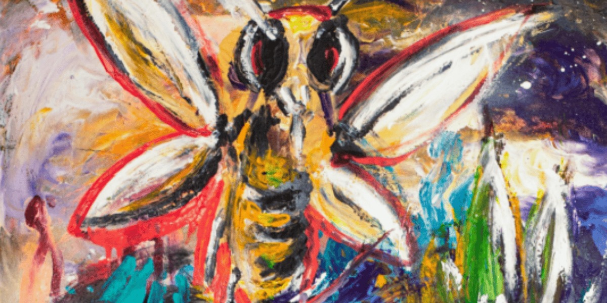 Pintura de la exposición Malhecho.