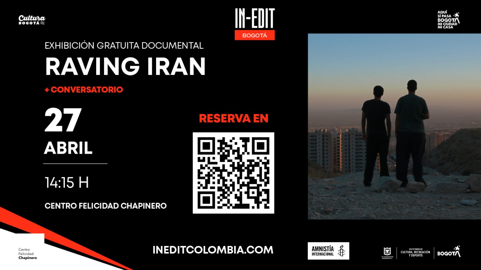 Afiche del documental Raving Iran