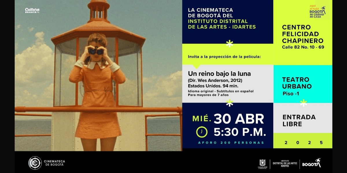 Imagen de la publicidad de la película Un reino bajo la luna.