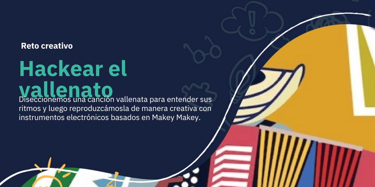 Poster de hackeando el vallenato. 
