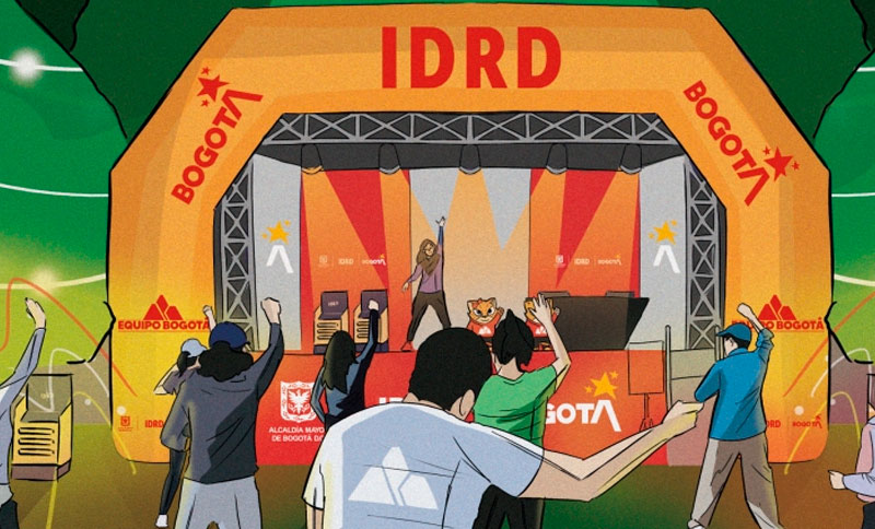 ilustración personas haciendo aeróbicos