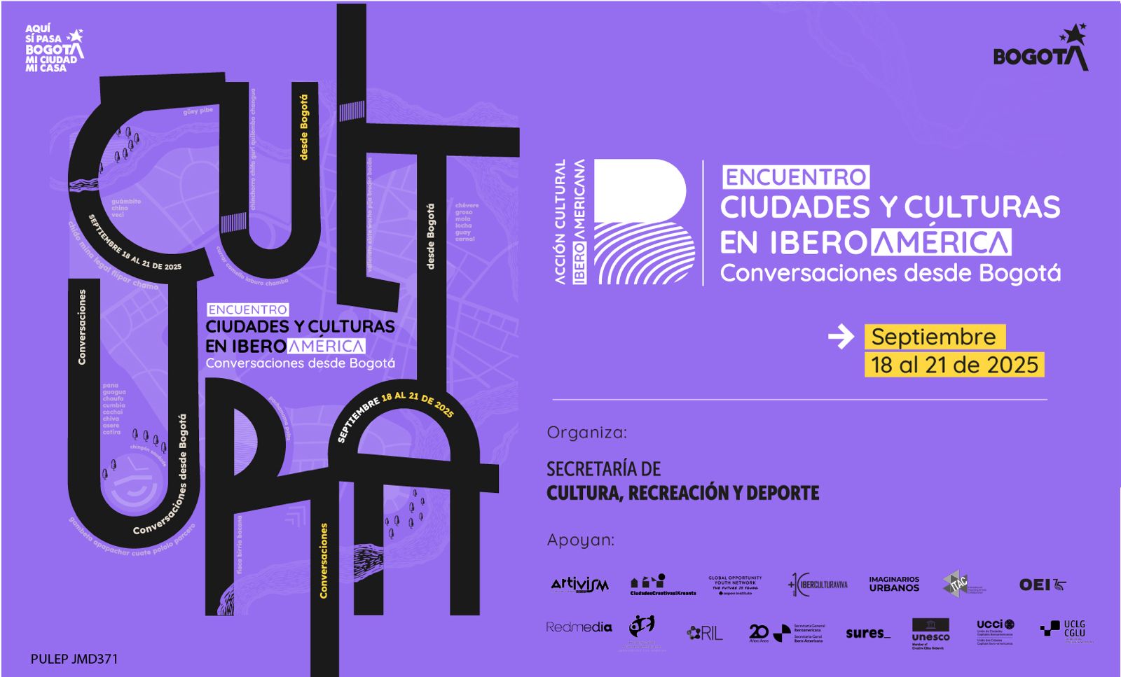Inauguración Encuentro Ciudades y Culturas en Iberoamérica afiche