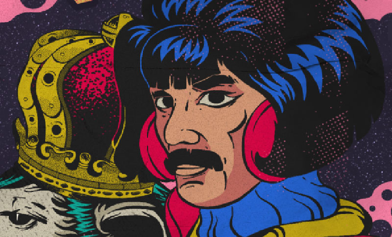 Ilustración de Freddie Mercury