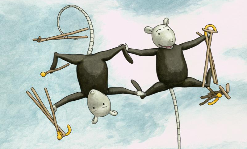 Ilustración de dos ratones