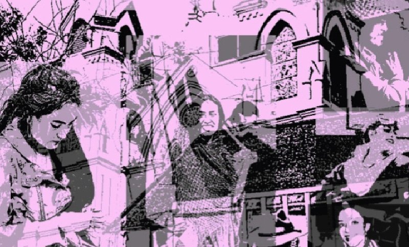 ilustración de personas realizando actividades artísticas
