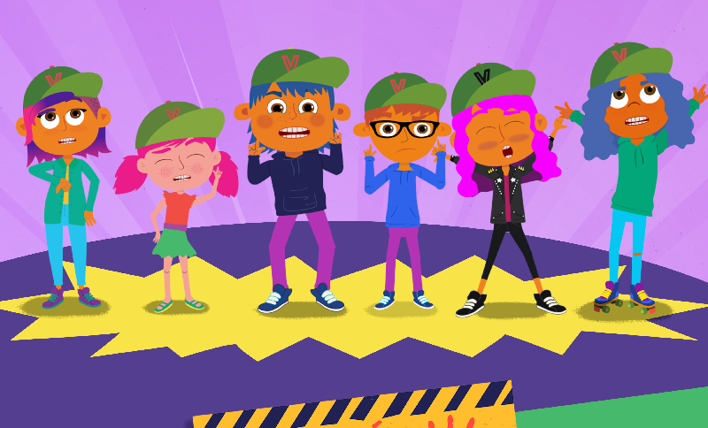 Ilustración de niños y niñas