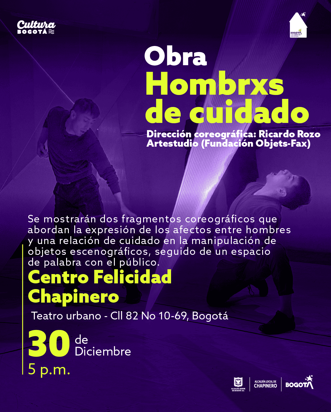 Flyer obra en CEFE Chapinero