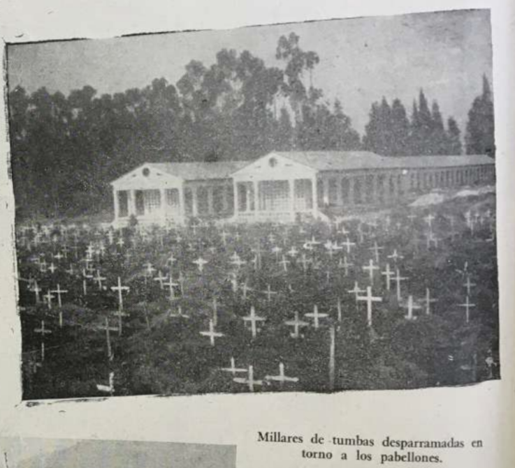 Intimidades del Cementerio de Bogotá. Tomada de Revista Cromos 30-10-1948.