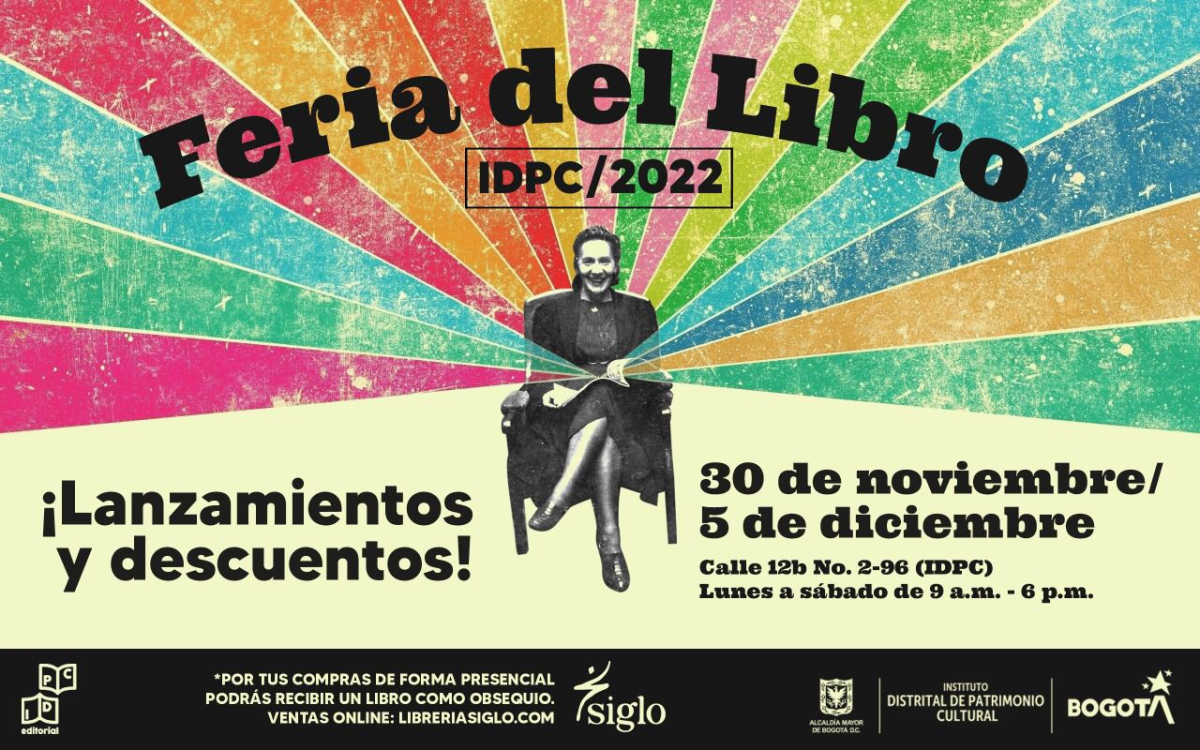 Feria del libro IDPC, descuentos calle 12b No. 2-58