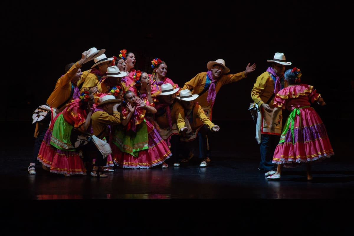 Personas mayores en muestra de danza