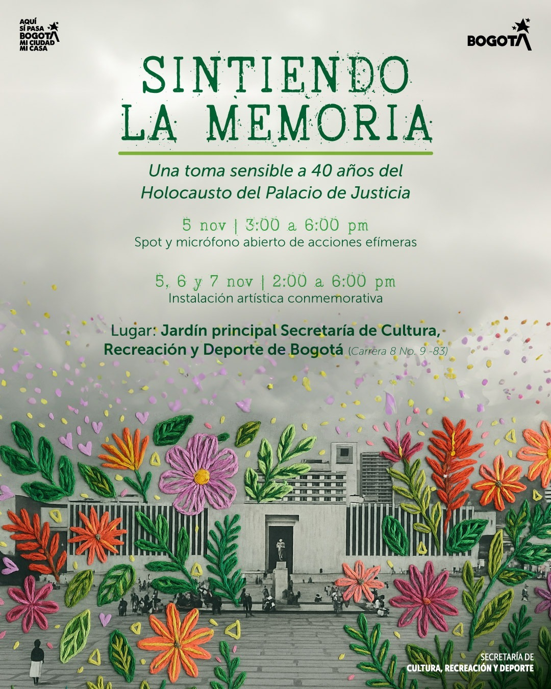 Invitación Sintiendo la Memoria
