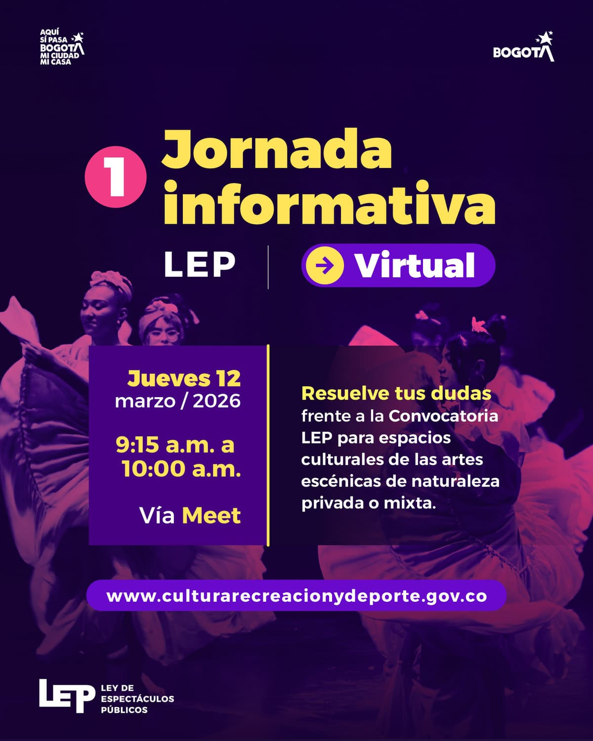 Aviso de jornada informativa beca LEP
