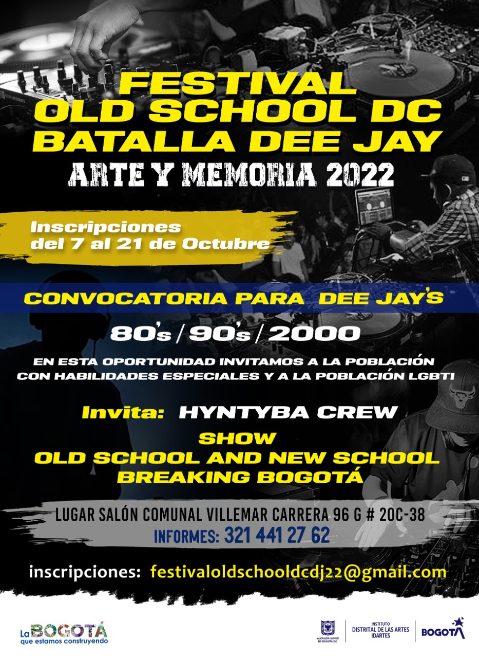 Inscripciones Festival Old School DC Batalla DJ