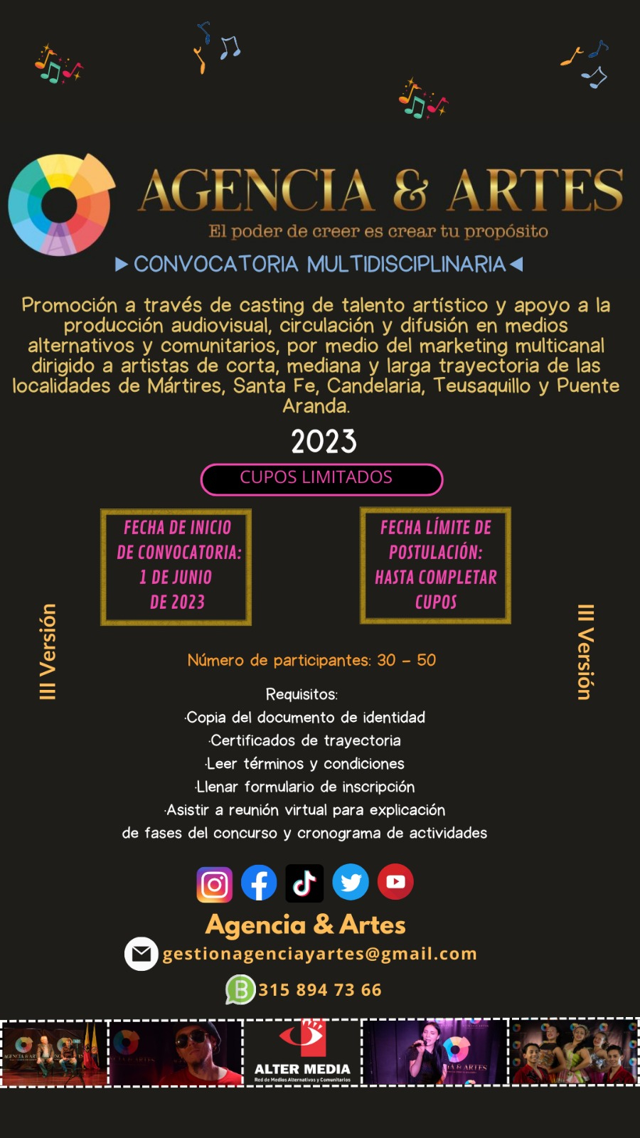 III Versión de Casting de Talento