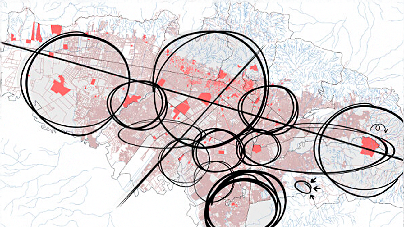 Ilustración del mapa de Bogotá