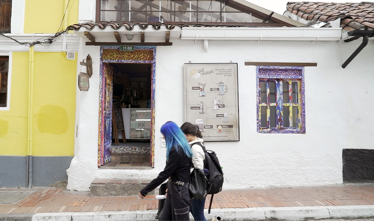 Café en el centro de Bogotá