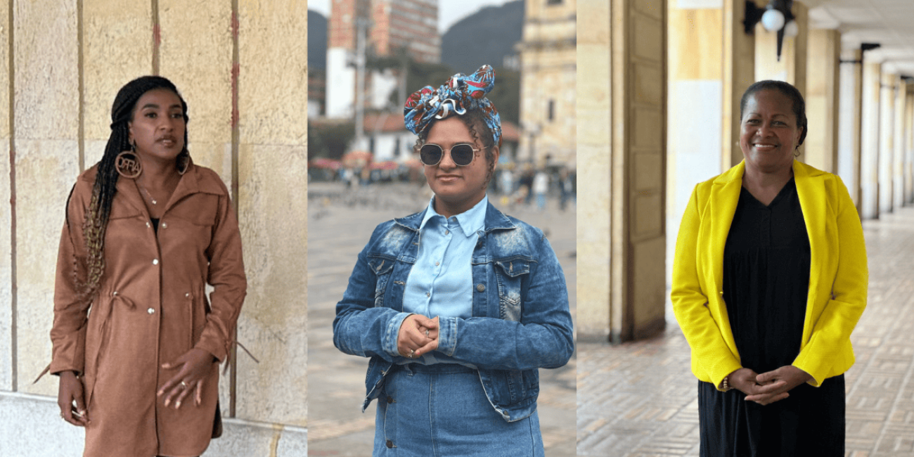 3 mujeres afrodescendientes que viven y trabajan en Bogotá