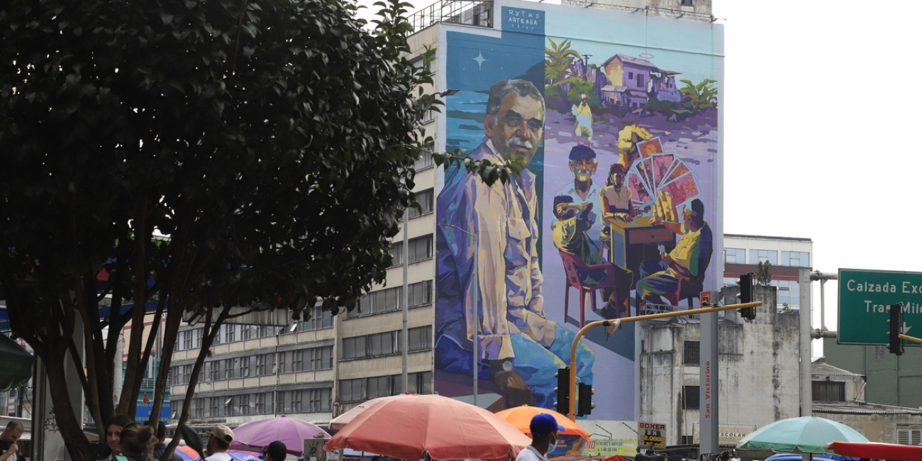 Mural Gabriel García Márquez en San Victorino