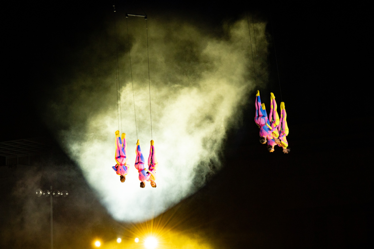 obra de teatro aérea