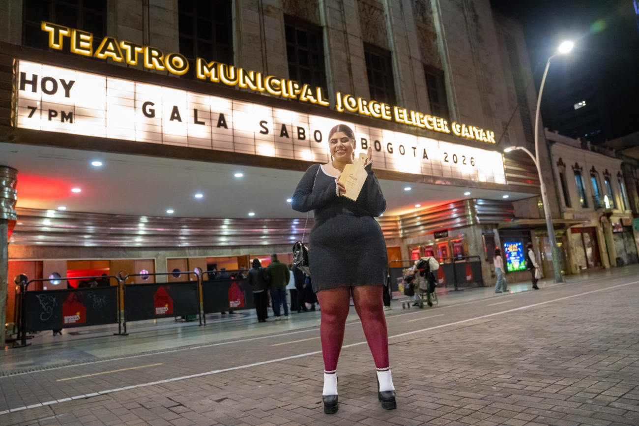 persona en teatro