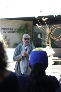 Secretario de Cultura, Santiago Trujillo se dirige al público