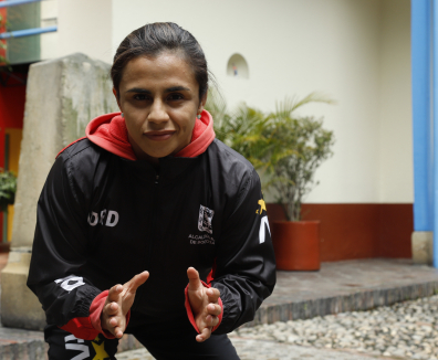 Alisson Cardozo, deportista de lucha libre del Equipo Bogotá