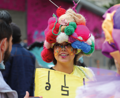 Mujer payaso