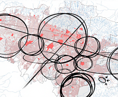 Ilustración del mapa de Bogotá 