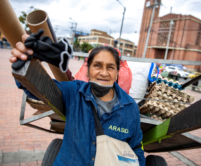 Mujer recicladora