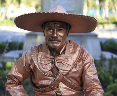 Artista escénico de la carrera séptima en Bogotá