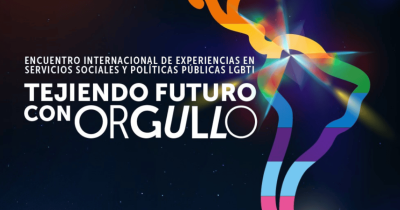 Pieza gráfica Tejiendo futuro con orgullo
