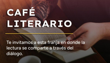 Afiche Café literario.