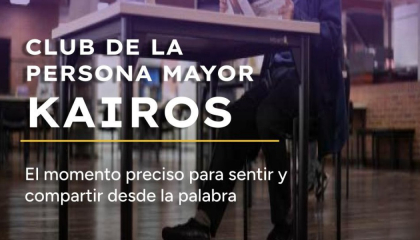 Afiche club de personas mayores.