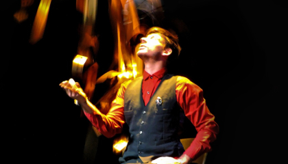 Escena de la Levedad del momento mágico.