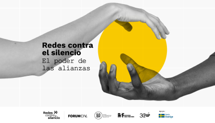 Afiche de redes contra el silencio.