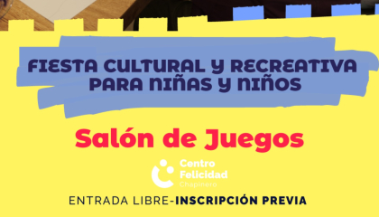 Afiche de salón de juegos.