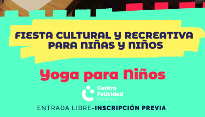 Afiche de yoga para niños.